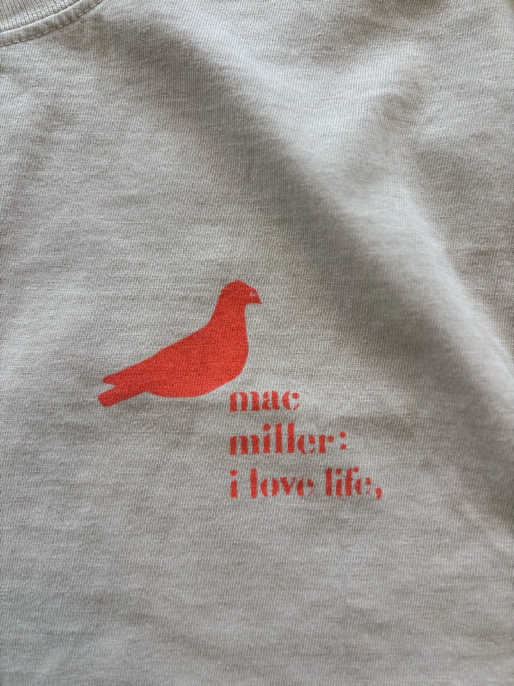 Rapper Mac Miller Thank You Long Sleeve white shirt Size Medium - Picture 5 of 7